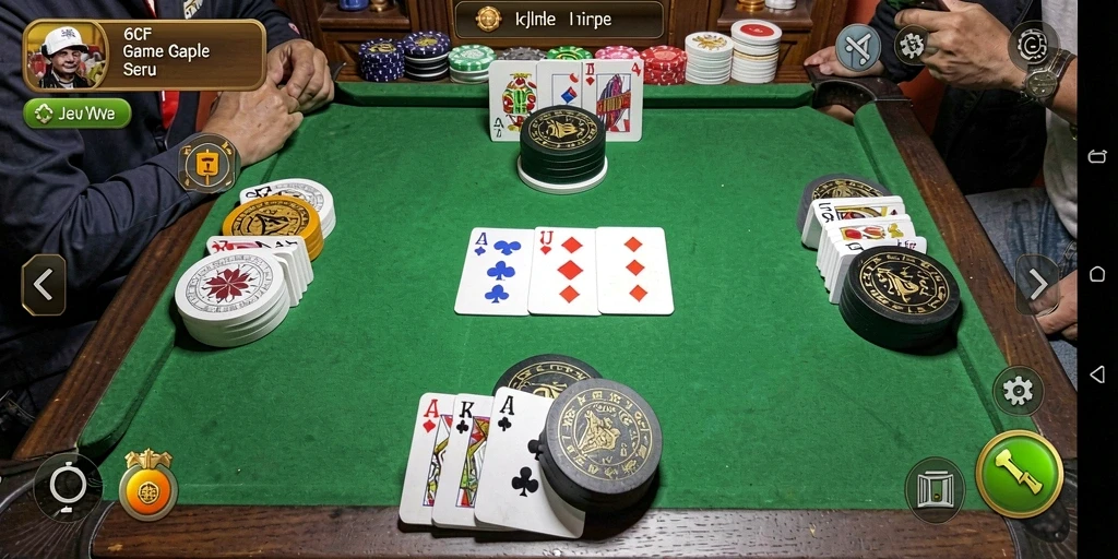 Gameplay Gaple seru di 6CF dengan grafik menarik.