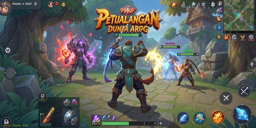 Tangkapan layar utama dari gameplay ARPG yang mendebarkan di 99RP.