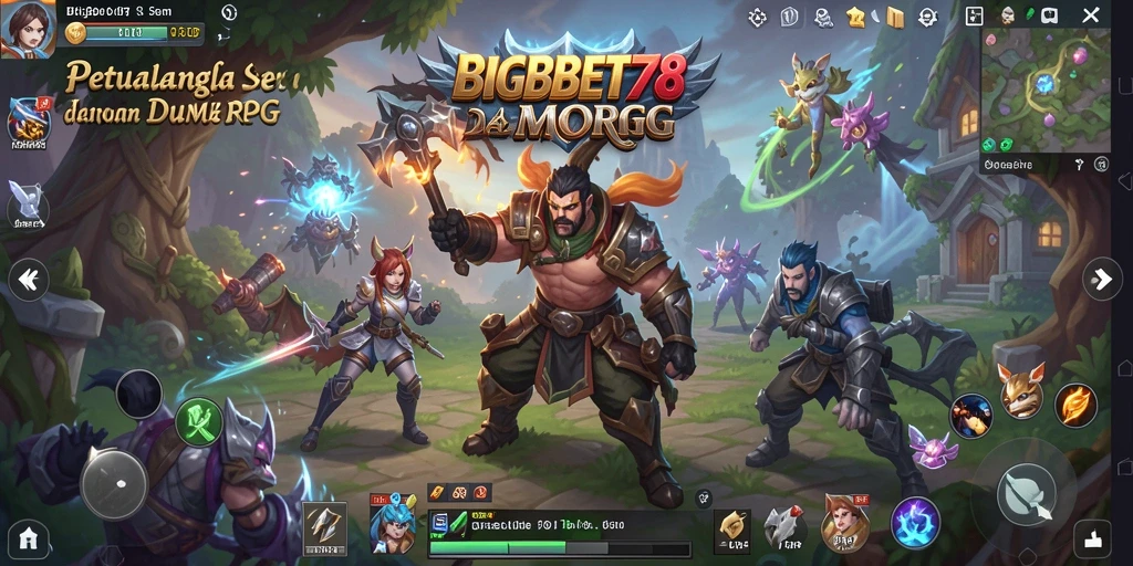 Screenshot BIGBET78 menampilkan aksi seru dalam pertandingan MMORPG.