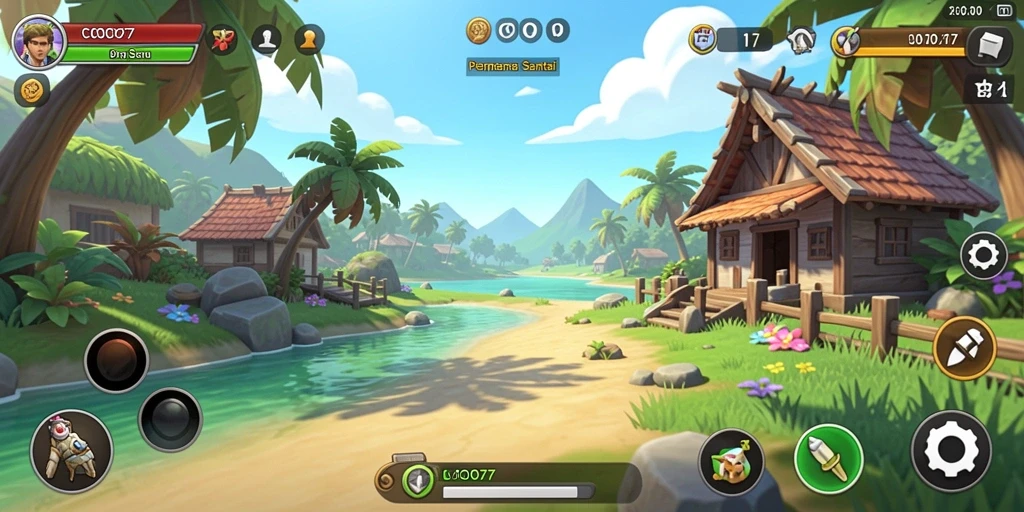 Tampilan gameplay COO77 yang seru dan menyenangkan.