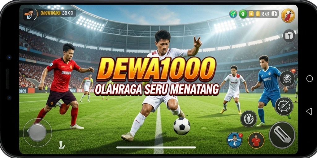 Tampilan gameplay menarik dari DEWA1000 dalam aksi olahraga.