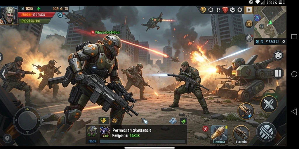 Tampilan gameplay <strong>INS55</strong> yang penuh strategi dan aksi menarik.