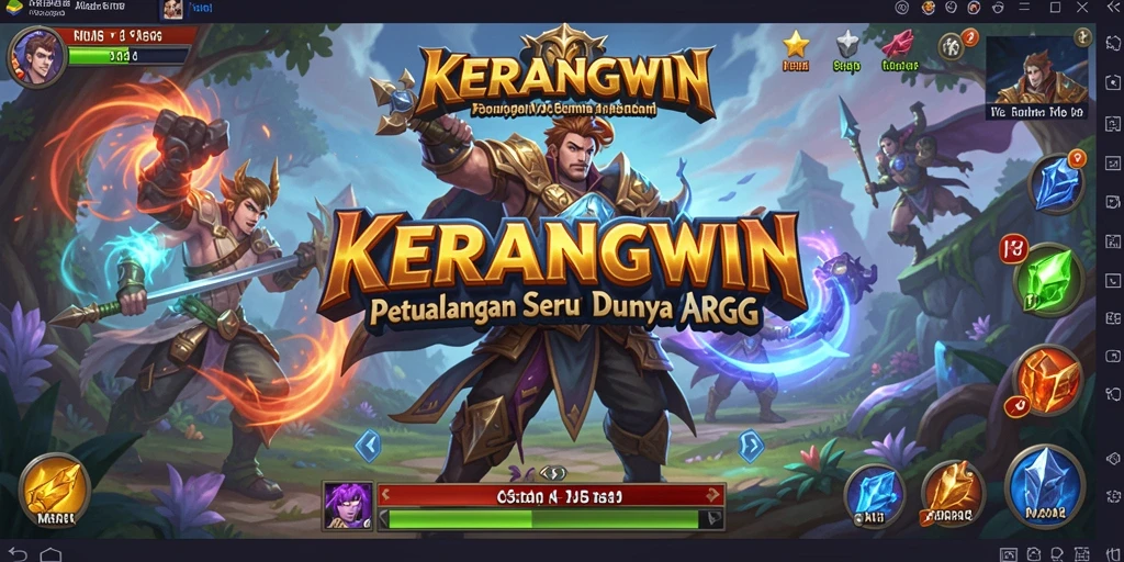 Screenshot gameplay KERANGWIN menampilkan aksi seru dalam petualangan ARPG.