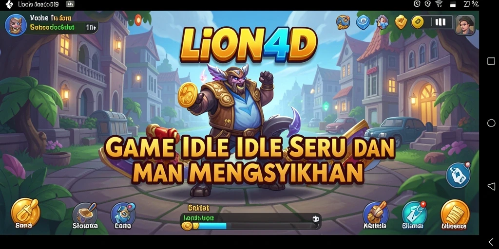 Screenshot gameplay LION4D yang menunjukkan suasana permainan Idle yang seru.