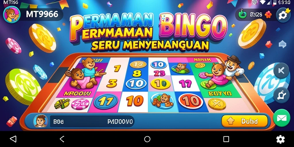 Tampilan gameplay Bingo yang seru dan interaktif.