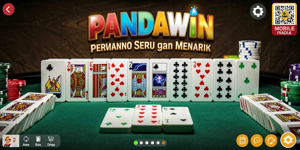 Screenshot gameplay PANDAWIN menampilkan aksi seru bermain Domino.