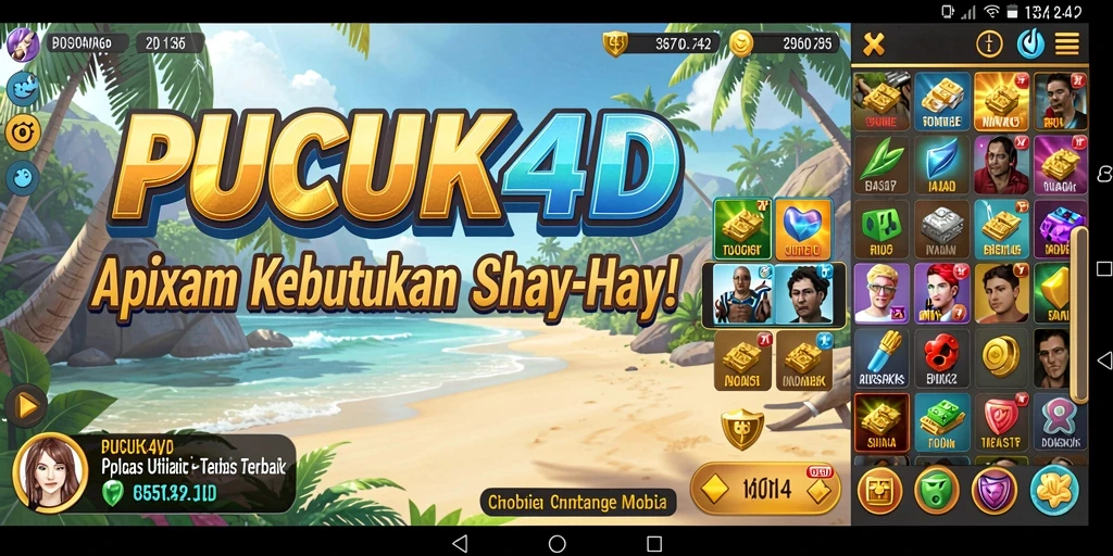 Screenshot utama PUCUK4D menunjukkan antarmuka pengguna yang intuitif.