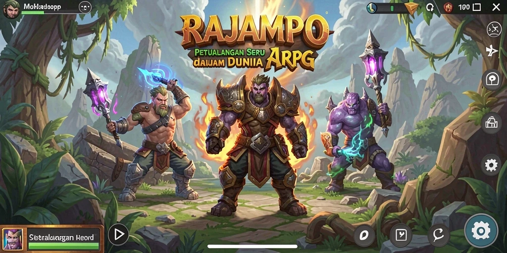 Tampilan menarik dari gameplay <strong>RAJAMPO</strong> yang penuh aksi.