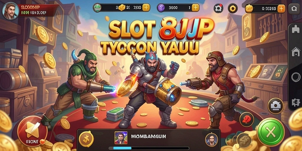 Gameplay menarik yang menampilkan strategi membangun bisnis.